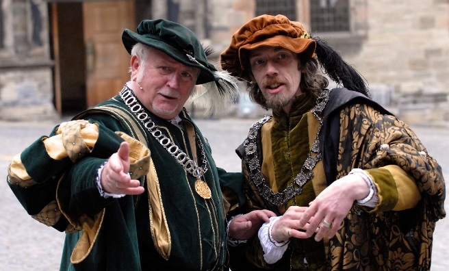 Preparing for a night of Flyting at Stirling Castle