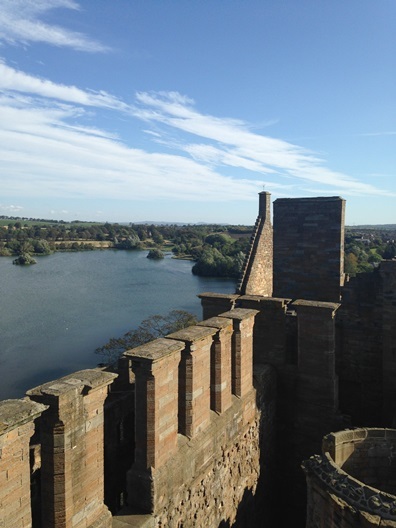 The view from the top of Linlithgow Palace.