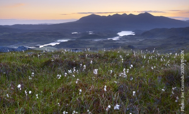 Quinag, seen beyond Loch Assynt, Sutherland. Photo: Joe Cornish/2020VISION