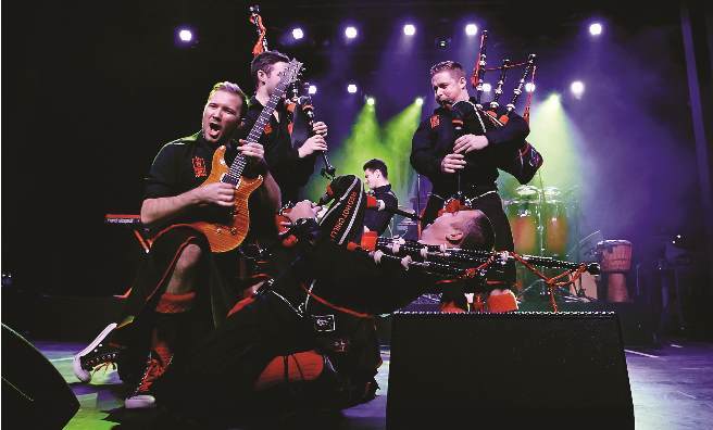 Red Hot Chilli Pipers - heating up Aberdeen on Saturday night!