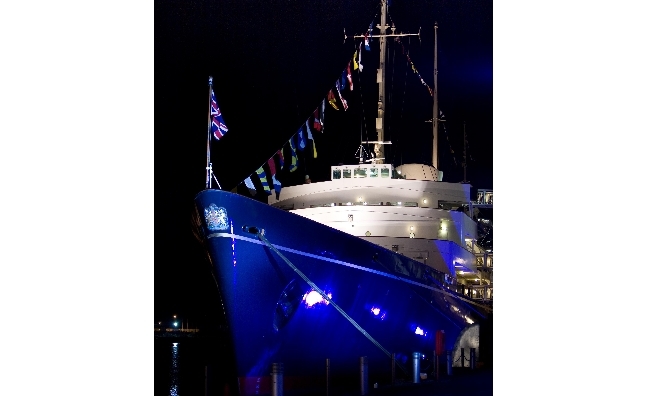 The Royal Yacht Britannia - perfect setting for a romantic evening for two