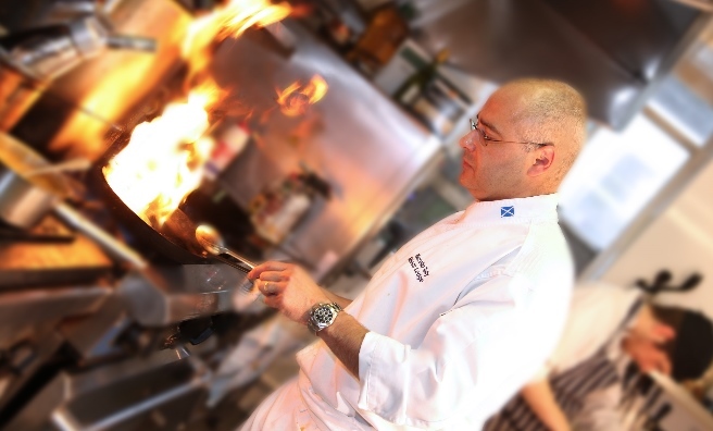 Marcello Tully, head chef at the Michelin-starred Kinloch Lodge