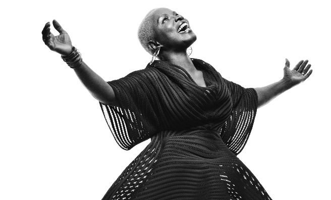 Angelique Kidjo performs at the Concert Hall during Celtic Connections