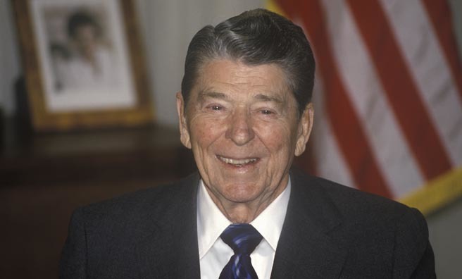 Former US President Ronald Reagan