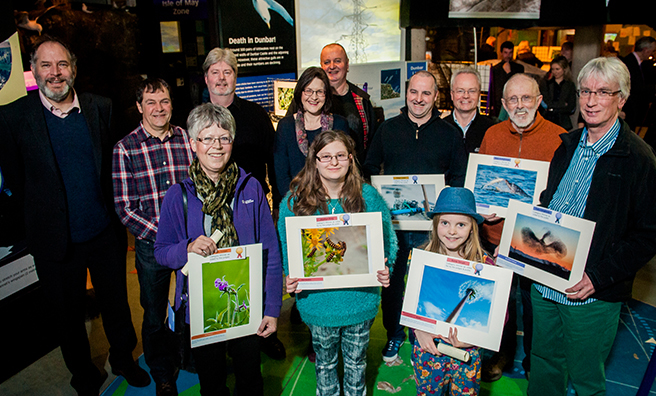 Some of the entrants with their winning photographs.