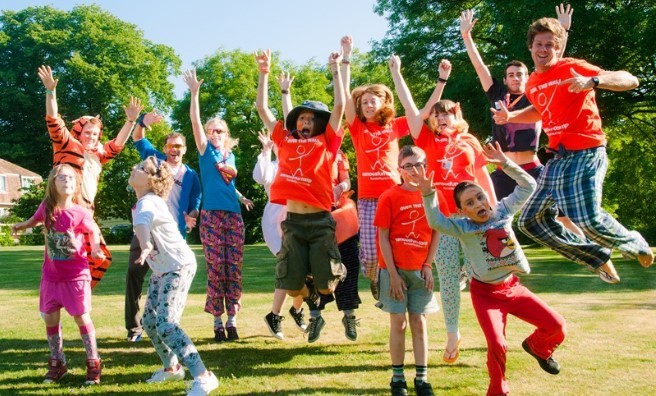 Having fun at one of the 2014 Over The Wall camps in Scotland