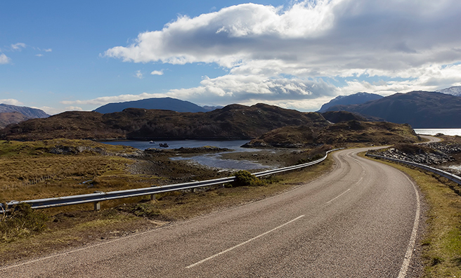 The NC500 will follow the A894 for some of its route. Derek Beattie.