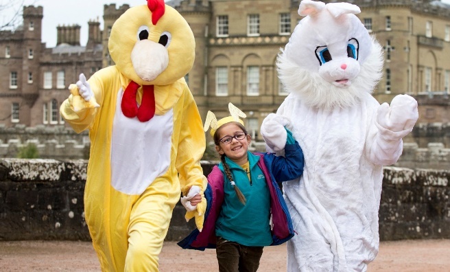 A young visitor enjoying the Easter activities at NTS property Culzean Castle. IMAGES BY LENNY WARREN