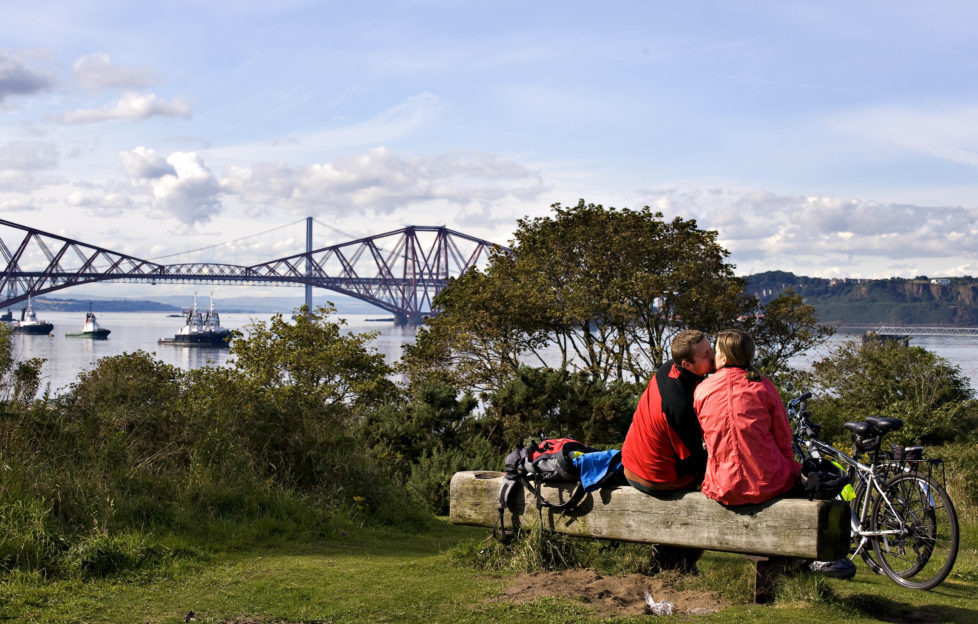 Incredible views across the Forth Bridges