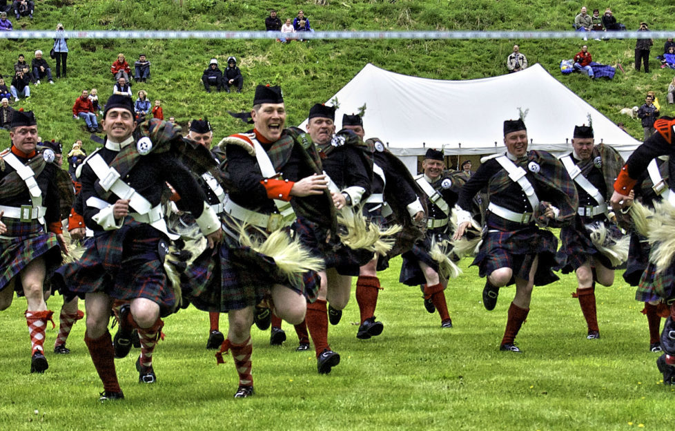 The Atholl Highlanders even take part in the Fun Race, which is not to be missed!