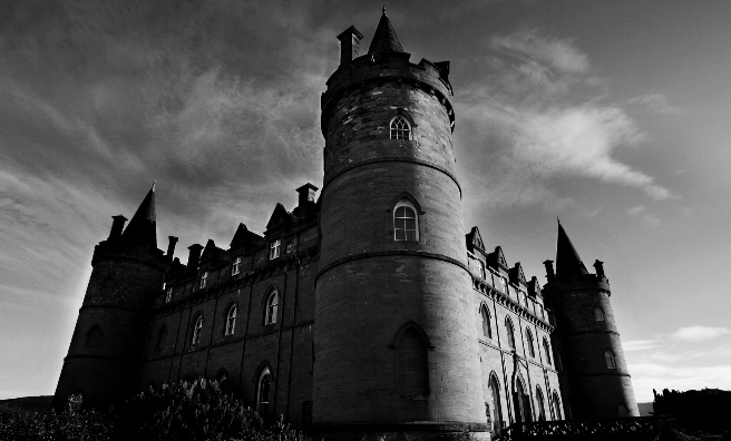 Inverary Castle, another of Scotland's haunted homes.