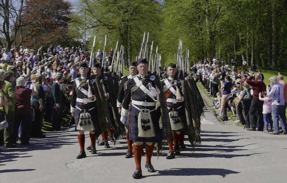 Atholl Highlanders Parade at Blair Castle 2013