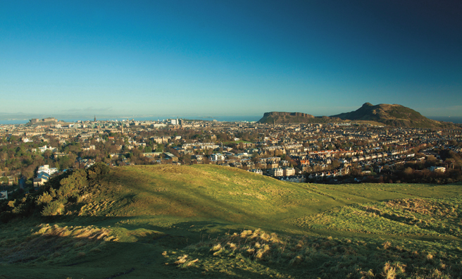 Rory's favourite view from Blackford Hill (Pic: Alamy)