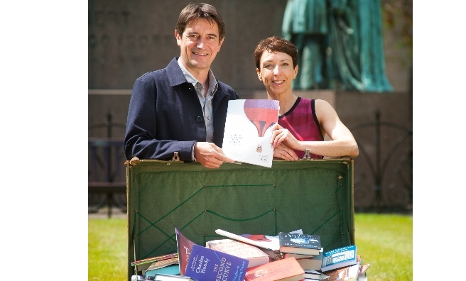 Book Festival Directors Nick Barley and Janet Smyth. Photo courtesy of Edinburgh International Book Festival