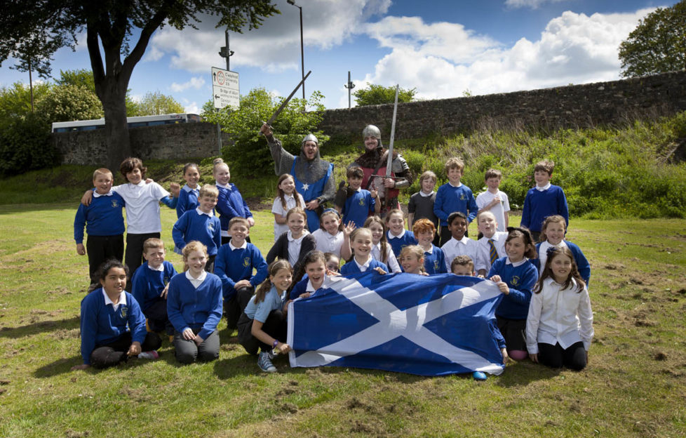 Pupils of St Ninians PS in Stirling enjoy the event. Pic: Drew Farrell