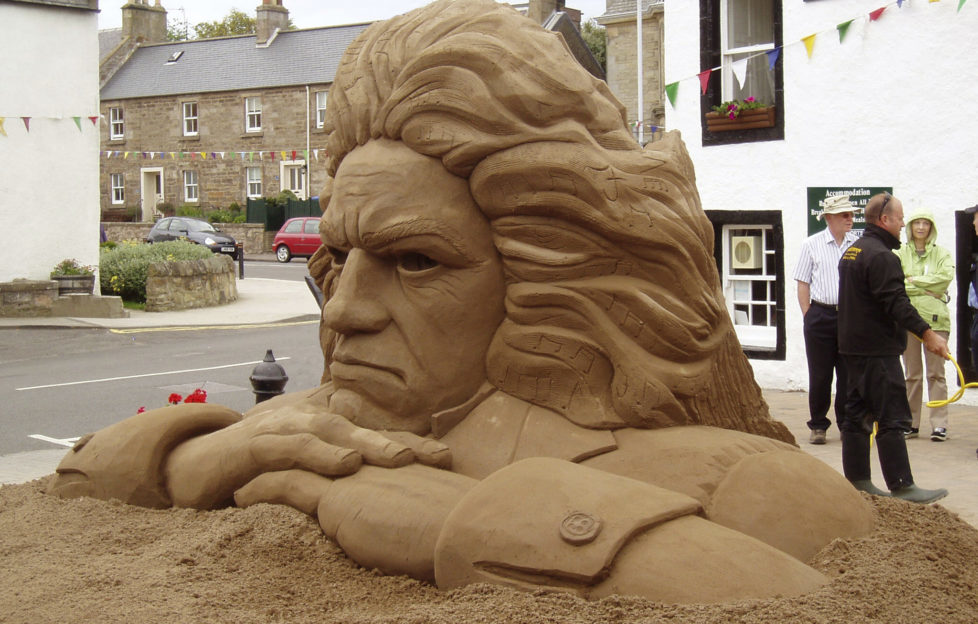 A rather intimidating bust of Beethoven from 2012