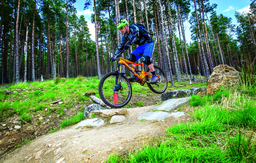 Alex Corlett tries out the Mountain Bike trails at Glenlivet