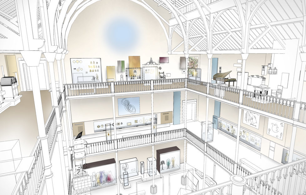 The Art & Design Galleries at the soon to be revamped National Museum of Scotland.