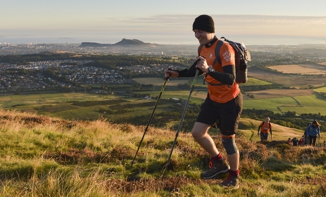 The stunning backdrop of Edinburgh provided a handy excuse to stop and admire the view! Photo by Ed Sharp Photography