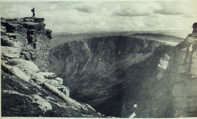 Tom Weir on Lochnagar's plateau.