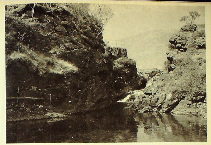 The Falls of Lussa, where Ewen's horse crossed the river carrying his decapitated body.