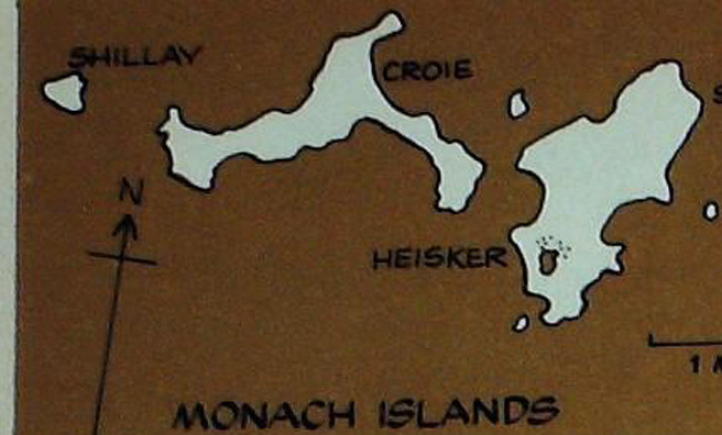 Monach Islands map