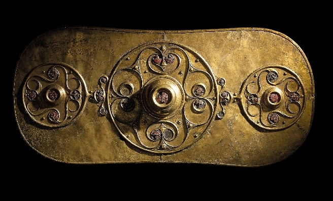 The Battersea Shield, one of the fascinating Iron Age exhibits on display in Celts. From circa 350–50 BC, the shield was found in the River Thames. © The Trustees of the British Museum.