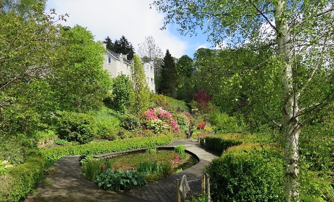 Castlebank Gardens in South Lanarkshire, which features in Scotland's Gardens 2016, is tended by volunteers.