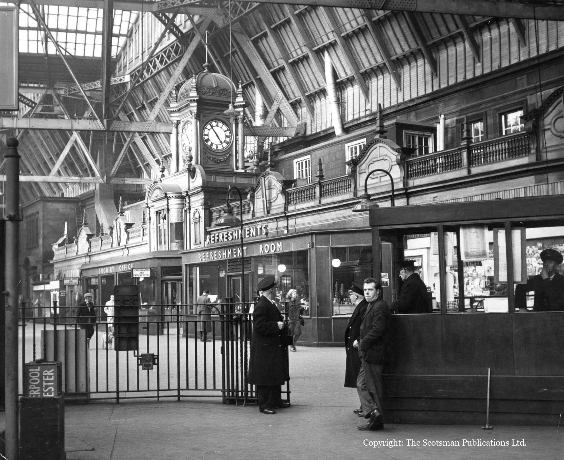 Caledonian Station aka Caley Station Princes Street Edinburgh in 1965.