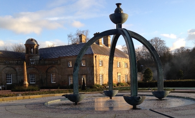 Frozen fountain at Dumfries House - all part of #ScotSpirit