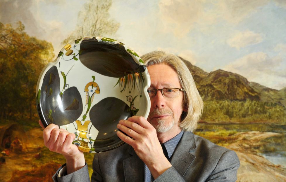 Archie McCall with one of his ceramic works. Pic: Colin Hattersley