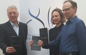 Saltire Society launch their 2016 plans - Jim Tough, Beth Bates and Gerry Hassan
