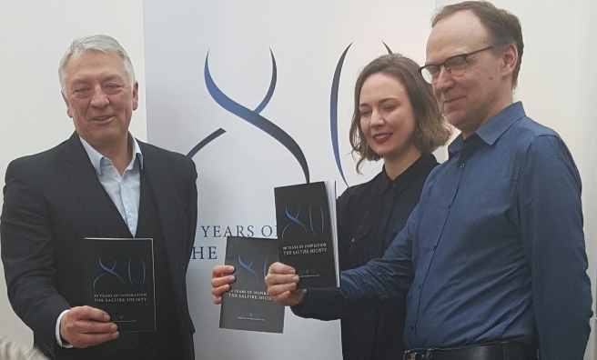 Saltire Society launch their 2016 plans - Jim Tough, Beth Bates and Gerry Hassan