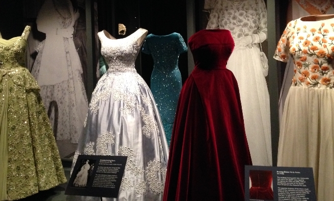 A few of the Queen's beautiful evening gowns which star in the Fashioning A Reign exhibition at Holyroodhouse.