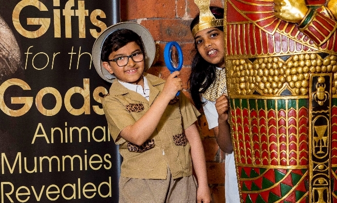 Ali Alghmedi and Rittika Saint Marc from Anderston Primary School were given a sneak preview of the exhibition before dressing up in Ancient Egyptian outfits to explore the exhibition’s interactive discovery zone.