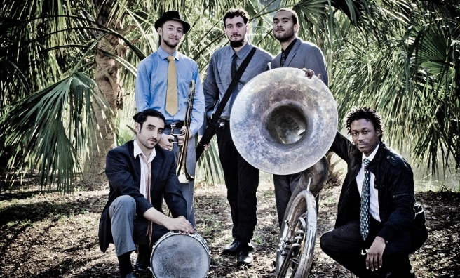 The New Orleans Swamp Donkeys - guaranteed to get the party started at the Byre In The Botanics