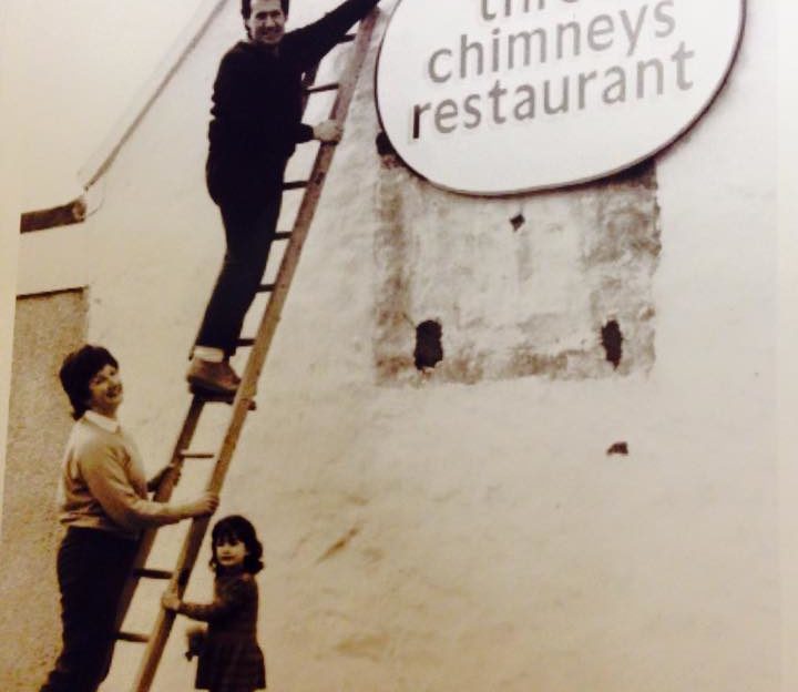 Where it all began - the opening of The Three Chimneys restaurant in the 1980s.