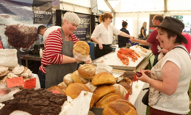 Treat yourself in the Scottish Game Fair's very well-stocked Food Hall. Pic by ROB MCDOUGALL