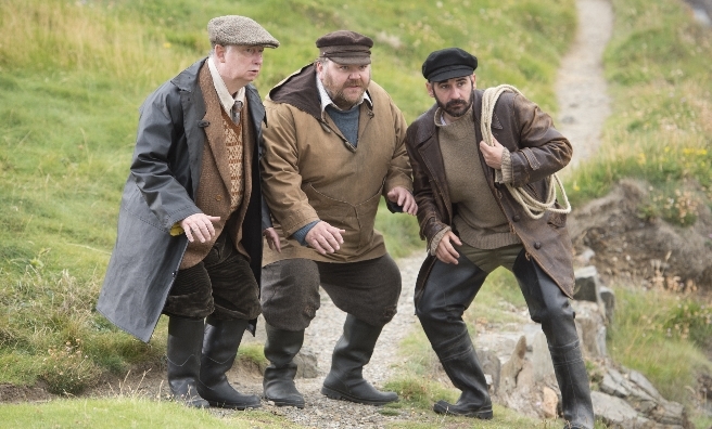 A scene from the remake of Whisky Galore - on general release soon (and it's well worth seeing!)