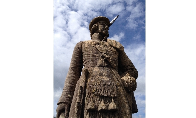 The Glenfinnan Monument's Kilted Highlander. Photo courtesy of National Trust For Scotland