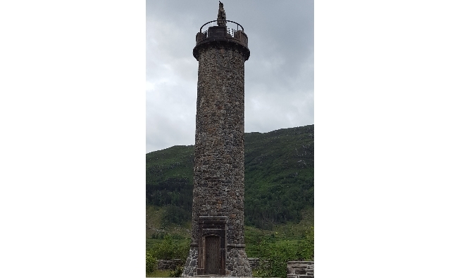 The Glenfinnan Monument. Photo courtesy of National Trust For Scotland
