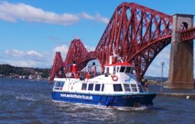 The Maid of the Forth begins one of her evening cruises.