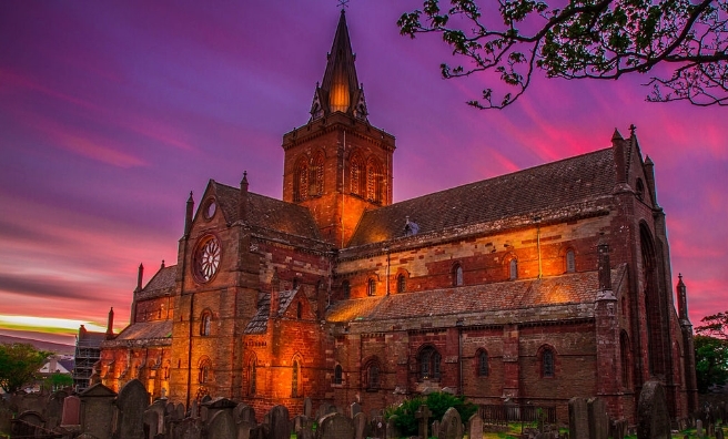 The atmospheric St Magnus Cathedral, Orkney