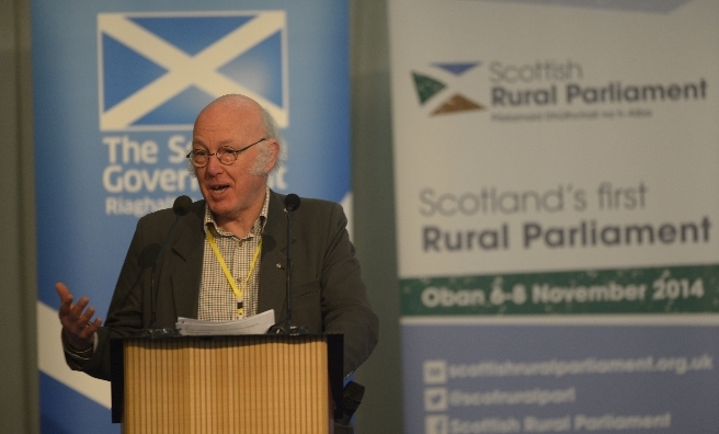 John Hutchison, the 2014 chair of the Scottish Rural Parliament opens the 2014 event