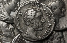 Roman coins from around 138 BC. Pic courtesy of Shutterstock.