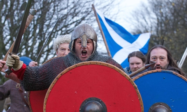 Historical re-enactments will tell Scotland's story during The Saltire Festival 2016. Photo by ROB MCDOUGALL