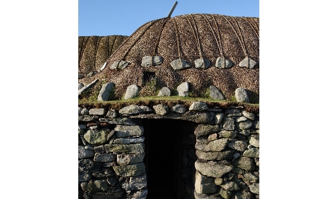 A traditional blackhouse. Copyright @ Historic Environment Scotland