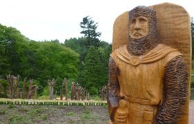 The new William Wallace Statue at Castlebank Park features on the walking trail