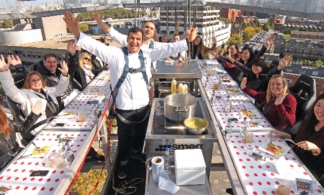 Dining out - and up! Look out for Glasgow In The Sky this summer.