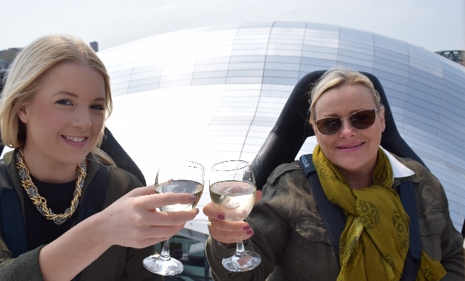 Cheers! This summer, eating and drinking high above the streets of Glasgow will be on our to-do list!